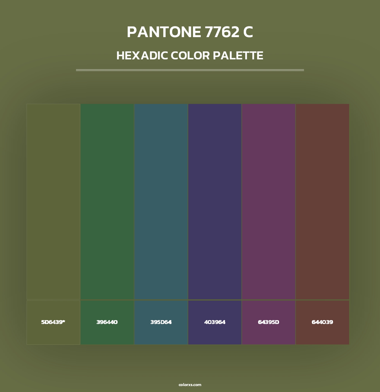 PANTONE 7762 C - Hexadic Color Palette