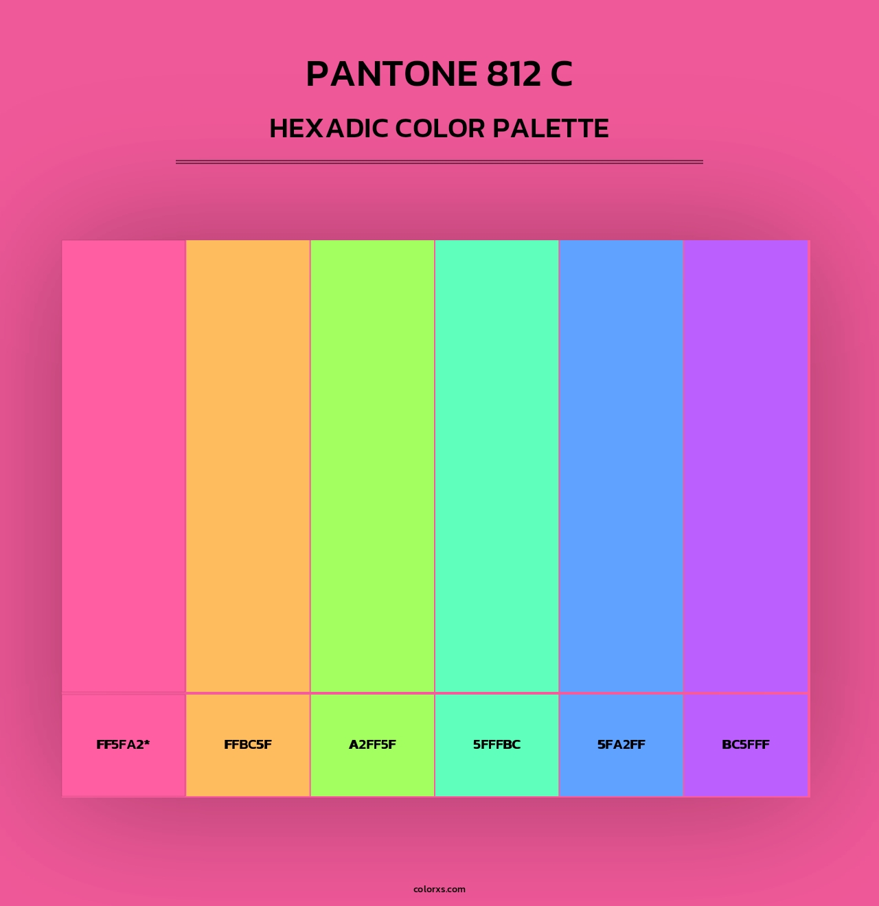 PANTONE 812 C - Hexadic Color Palette
