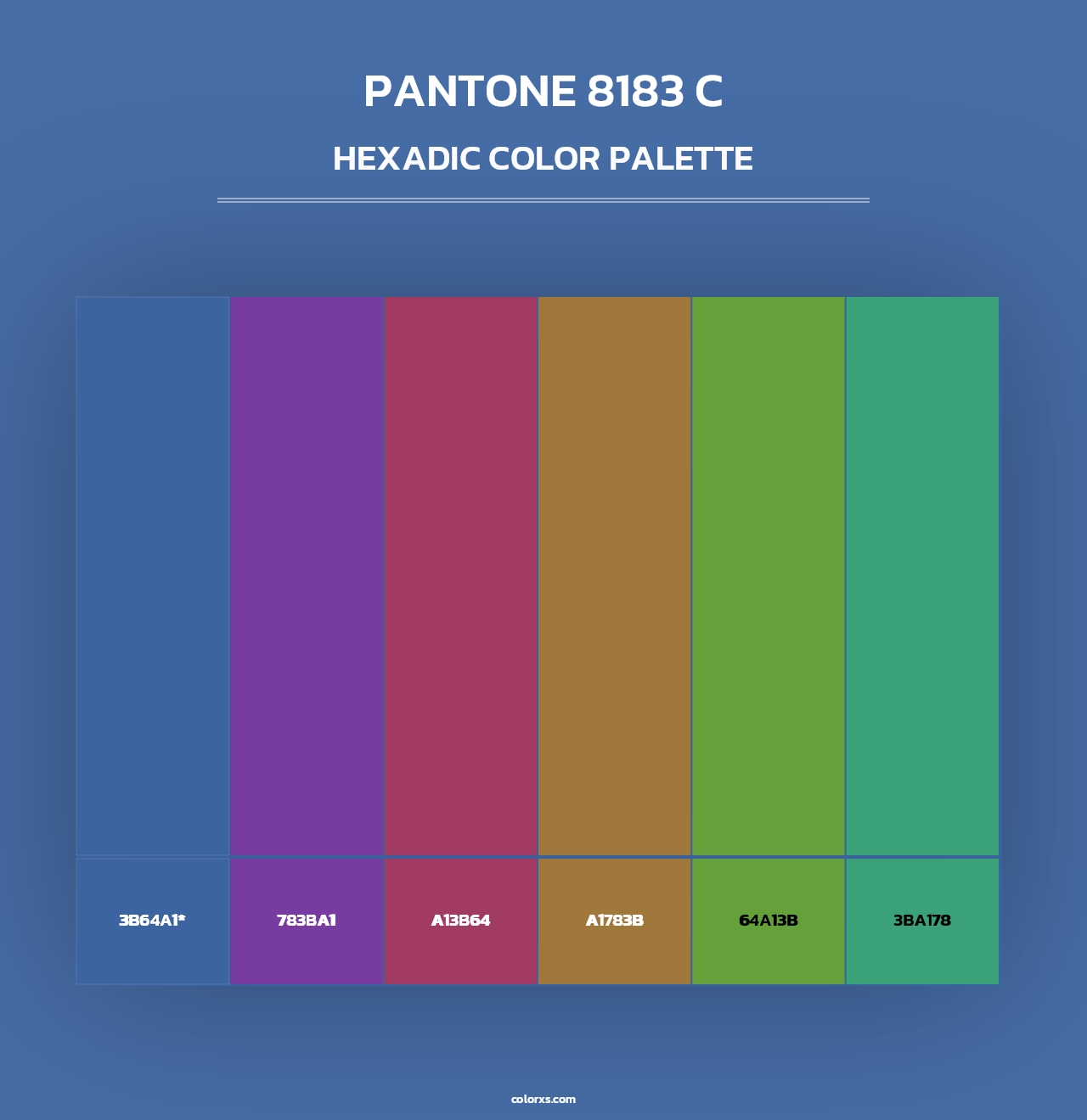 PANTONE 8183 C - Hexadic Color Palette