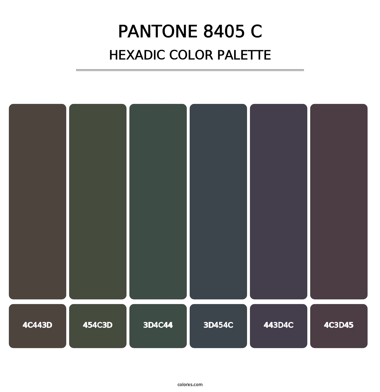 PANTONE 8405 C - Hexadic Color Palette