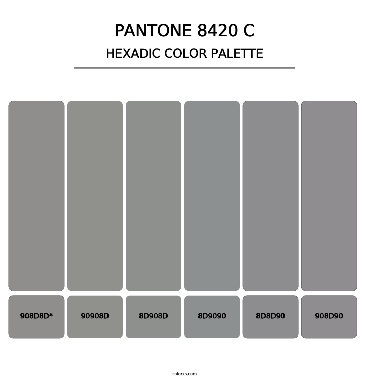 PANTONE 8420 C - Hexadic Color Palette