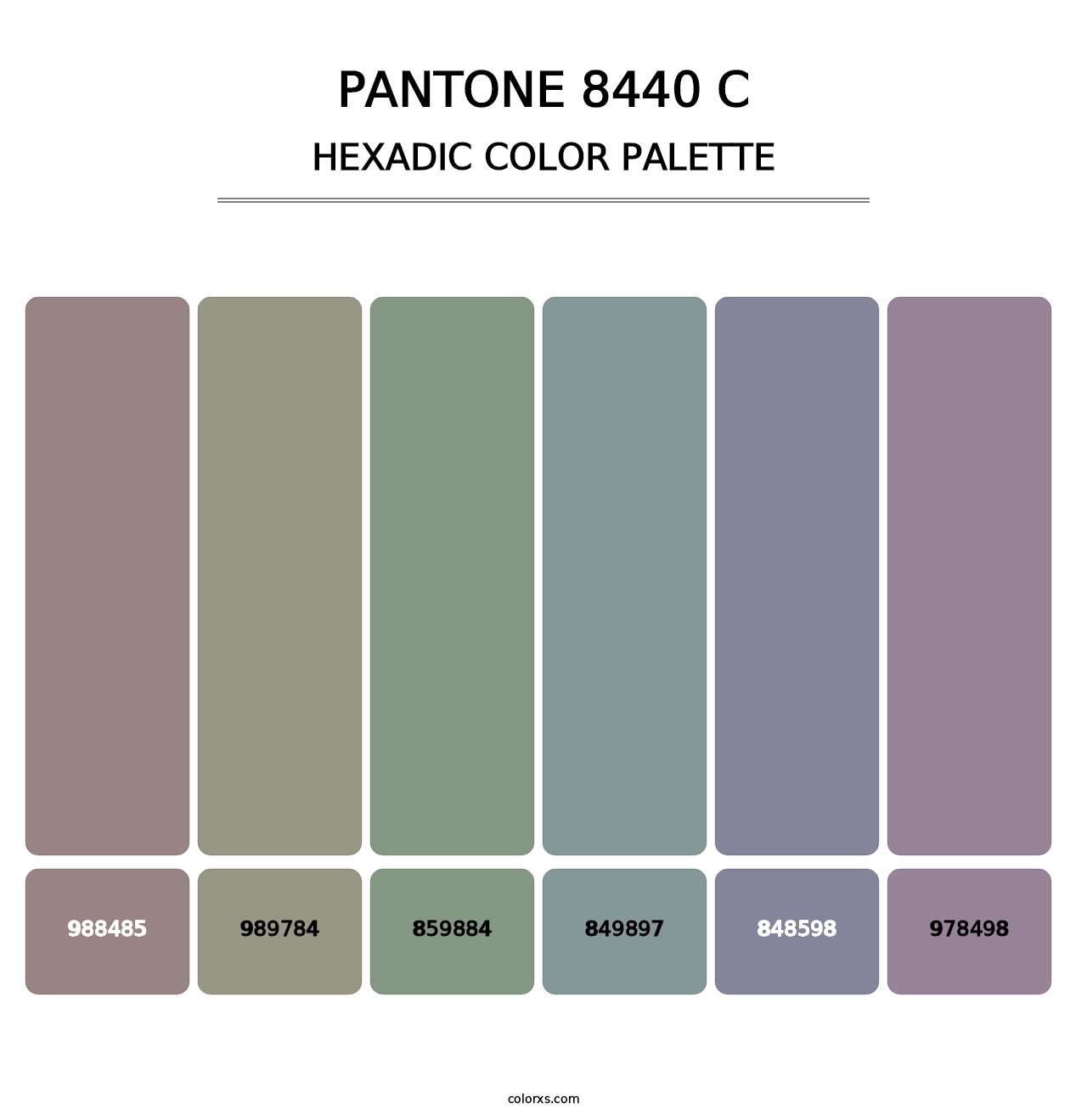 PANTONE 8440 C - Hexadic Color Palette