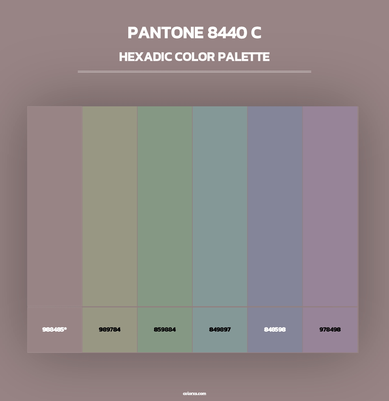 PANTONE 8440 C - Hexadic Color Palette
