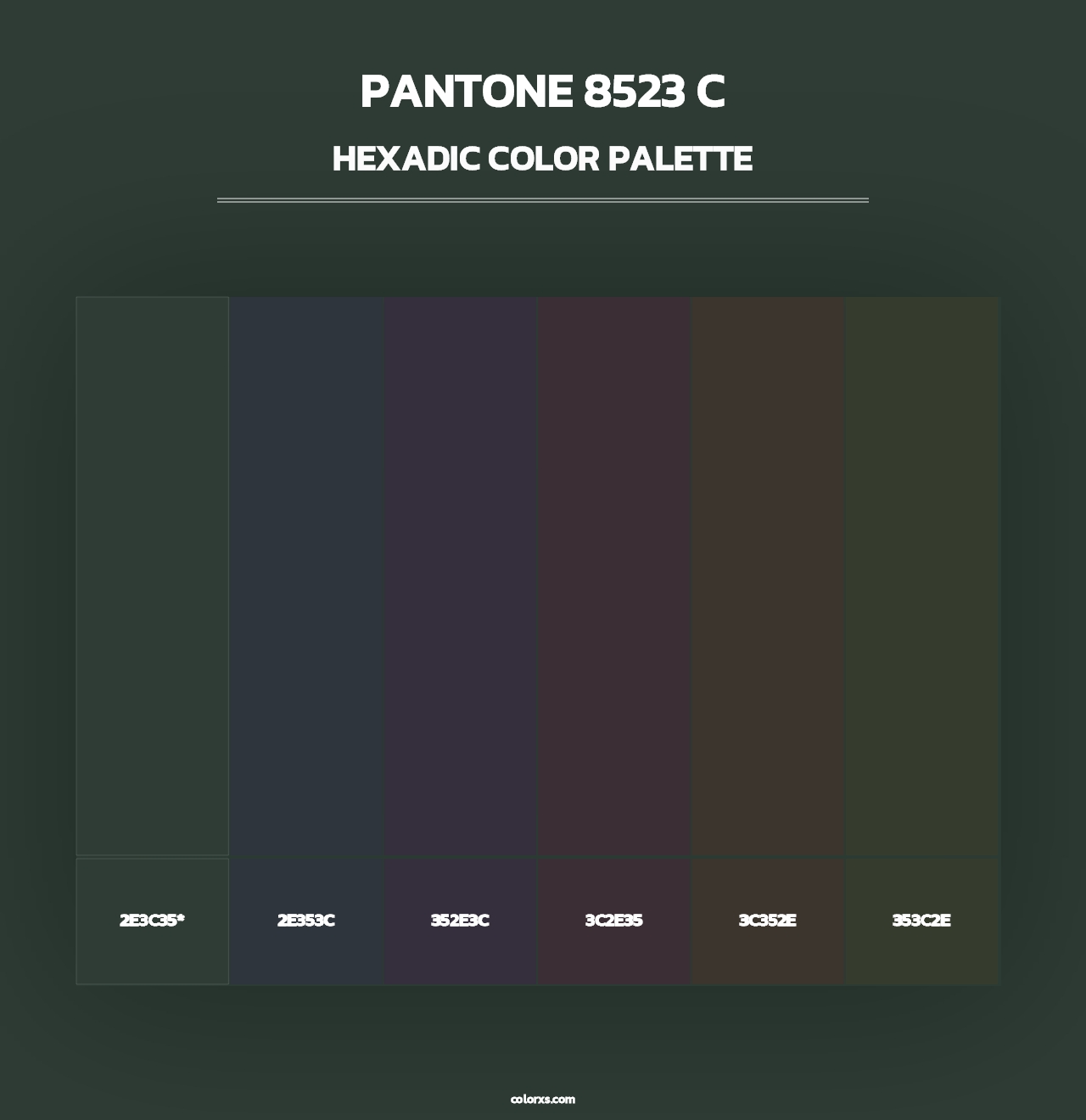 PANTONE 8523 C - Hexadic Color Palette
