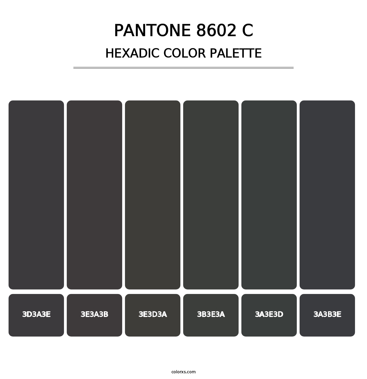 PANTONE 8602 C - Hexadic Color Palette