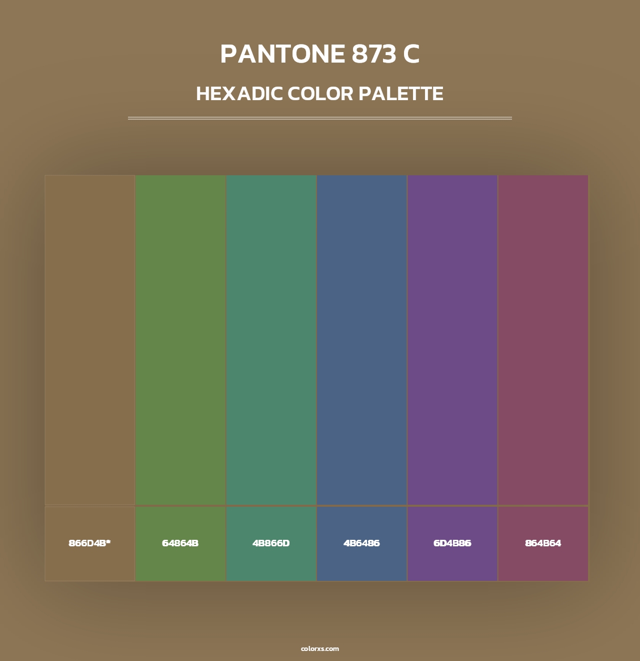 PANTONE 873 C - Hexadic Color Palette