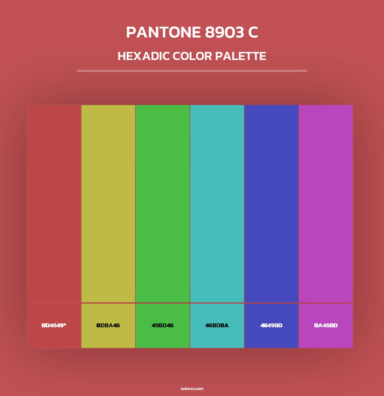 PANTONE 8903 C - Hexadic Color Palette