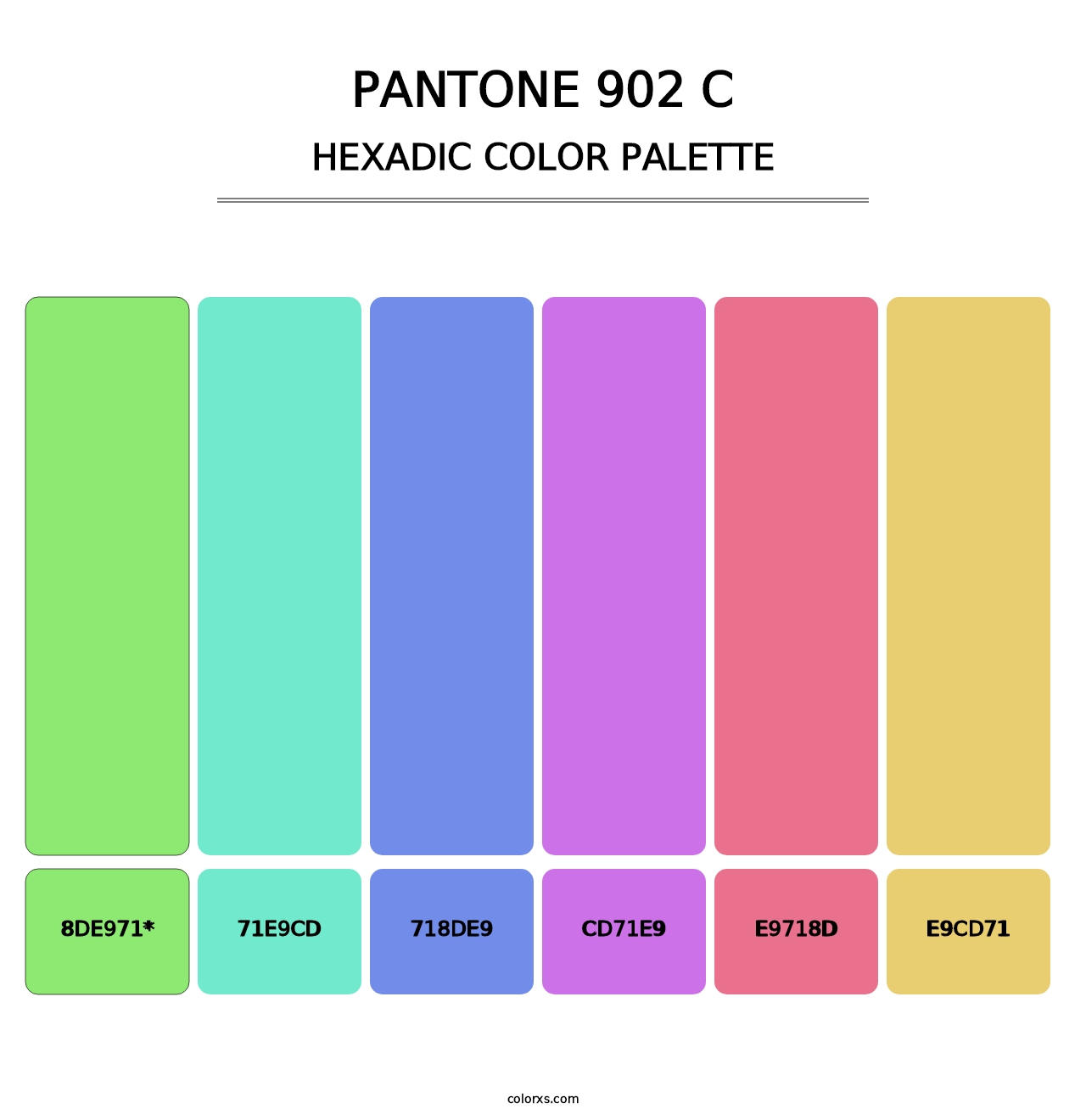 PANTONE 902 C - Hexadic Color Palette