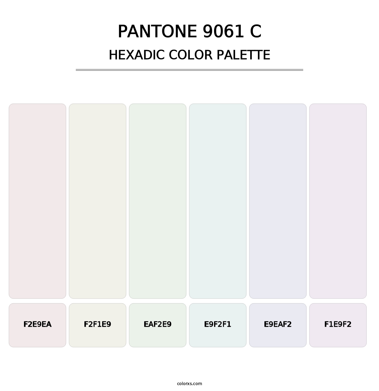 PANTONE 9061 C - Hexadic Color Palette