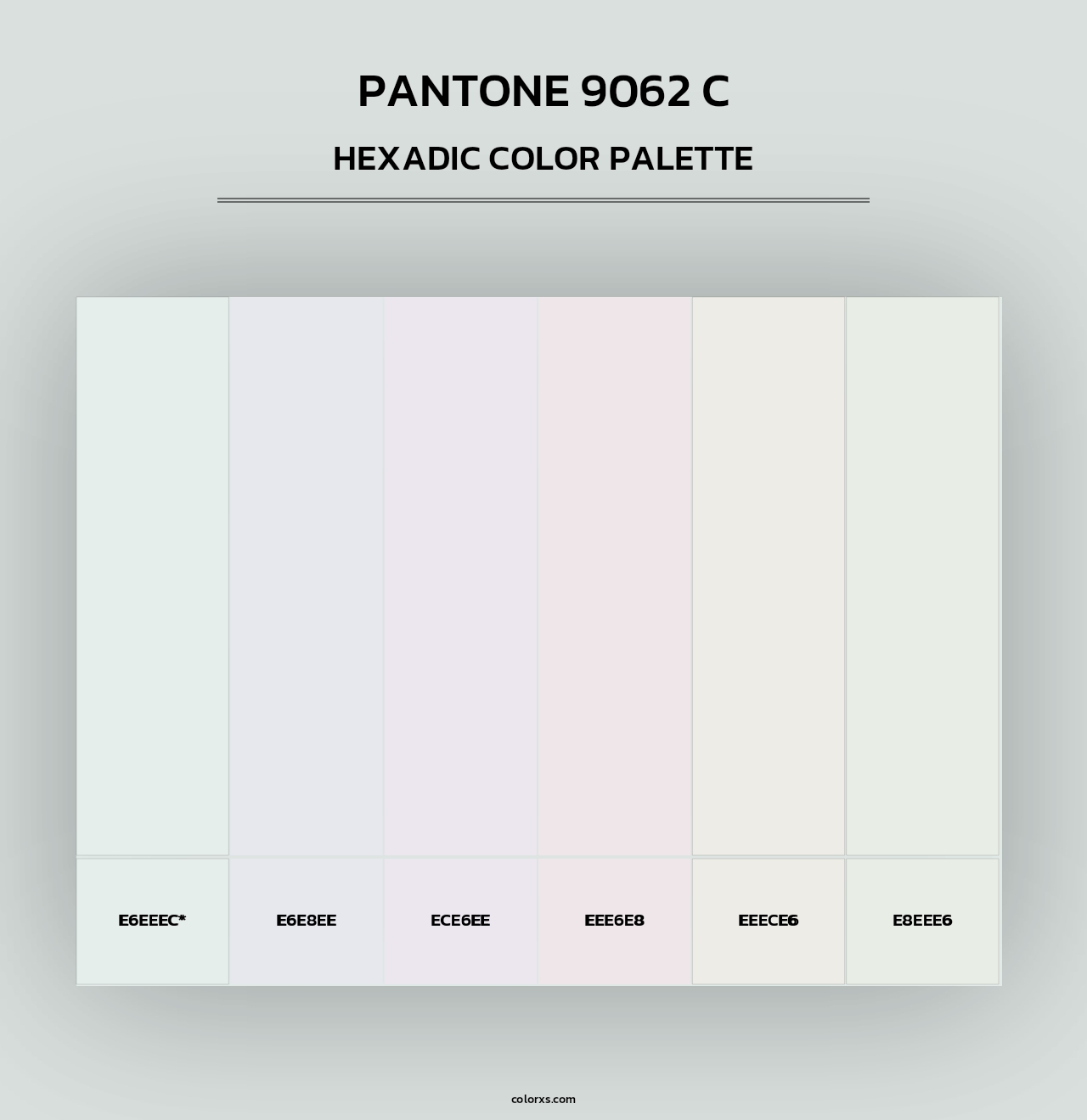 PANTONE 9062 C - Hexadic Color Palette