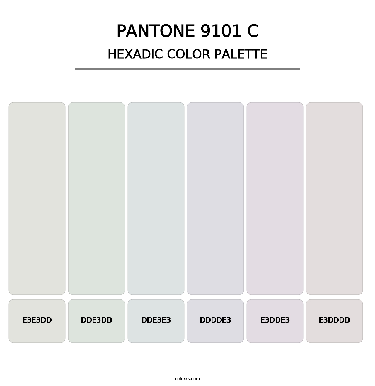 PANTONE 9101 C - Hexadic Color Palette