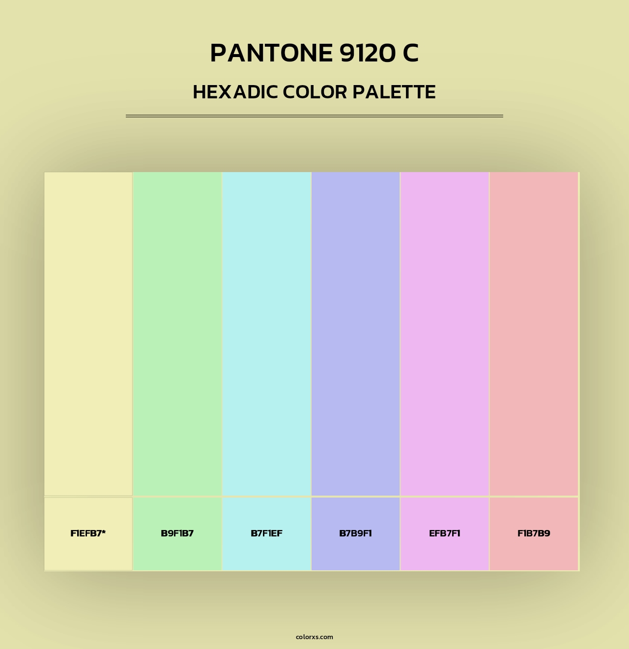 PANTONE 9120 C - Hexadic Color Palette