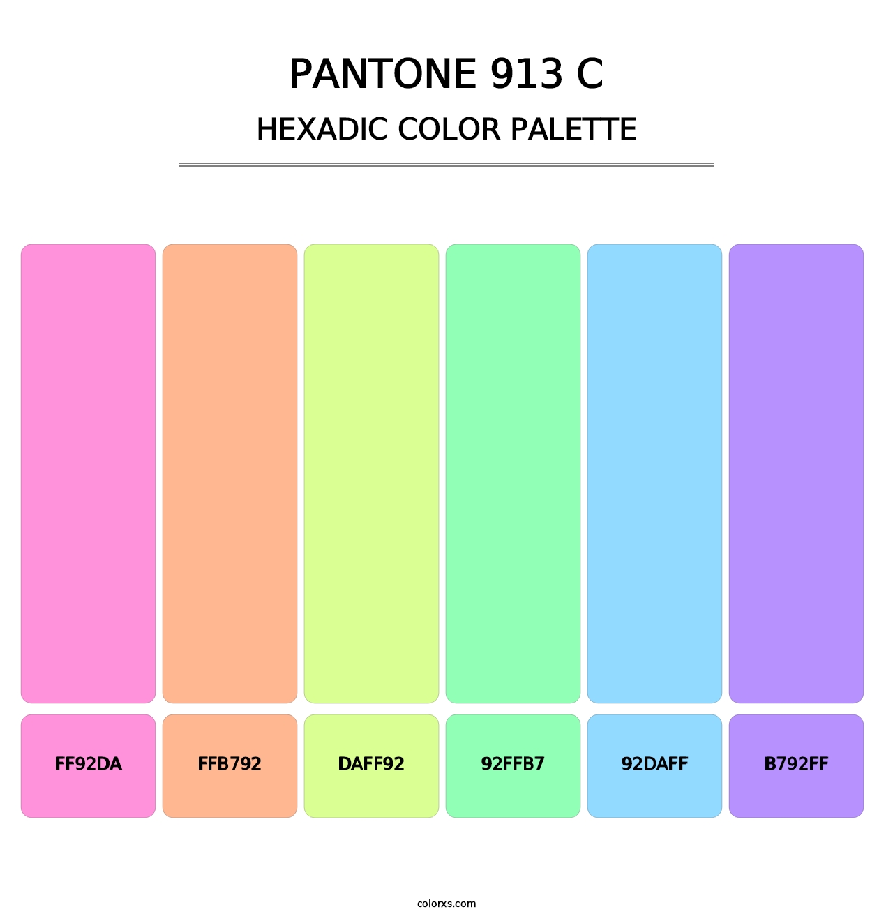 PANTONE 913 C - Hexadic Color Palette