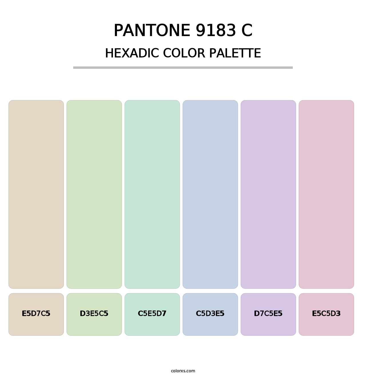 PANTONE 9183 C - Hexadic Color Palette