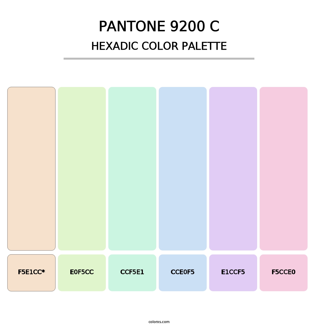 PANTONE 9200 C - Hexadic Color Palette
