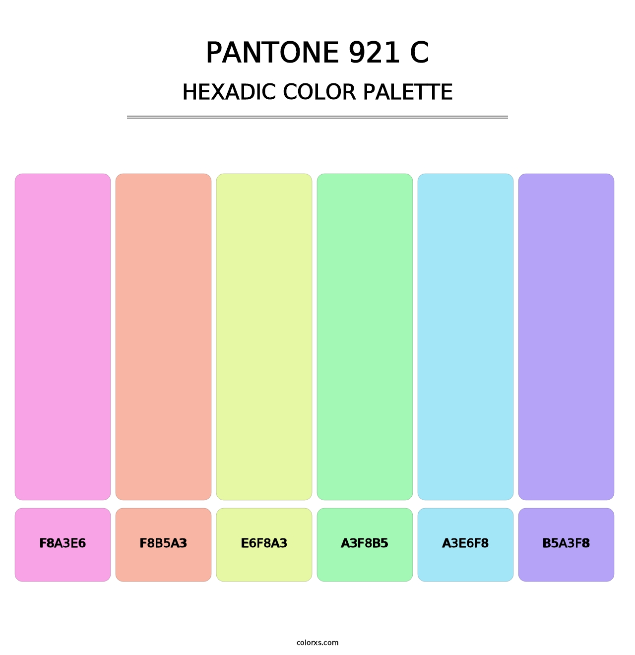 PANTONE 921 C - Hexadic Color Palette