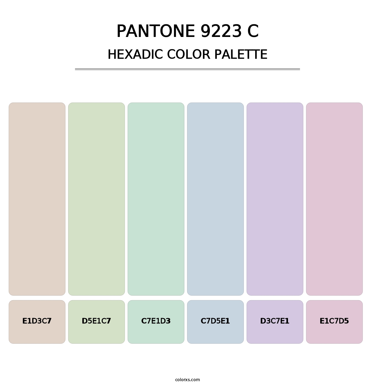 PANTONE 9223 C - Hexadic Color Palette