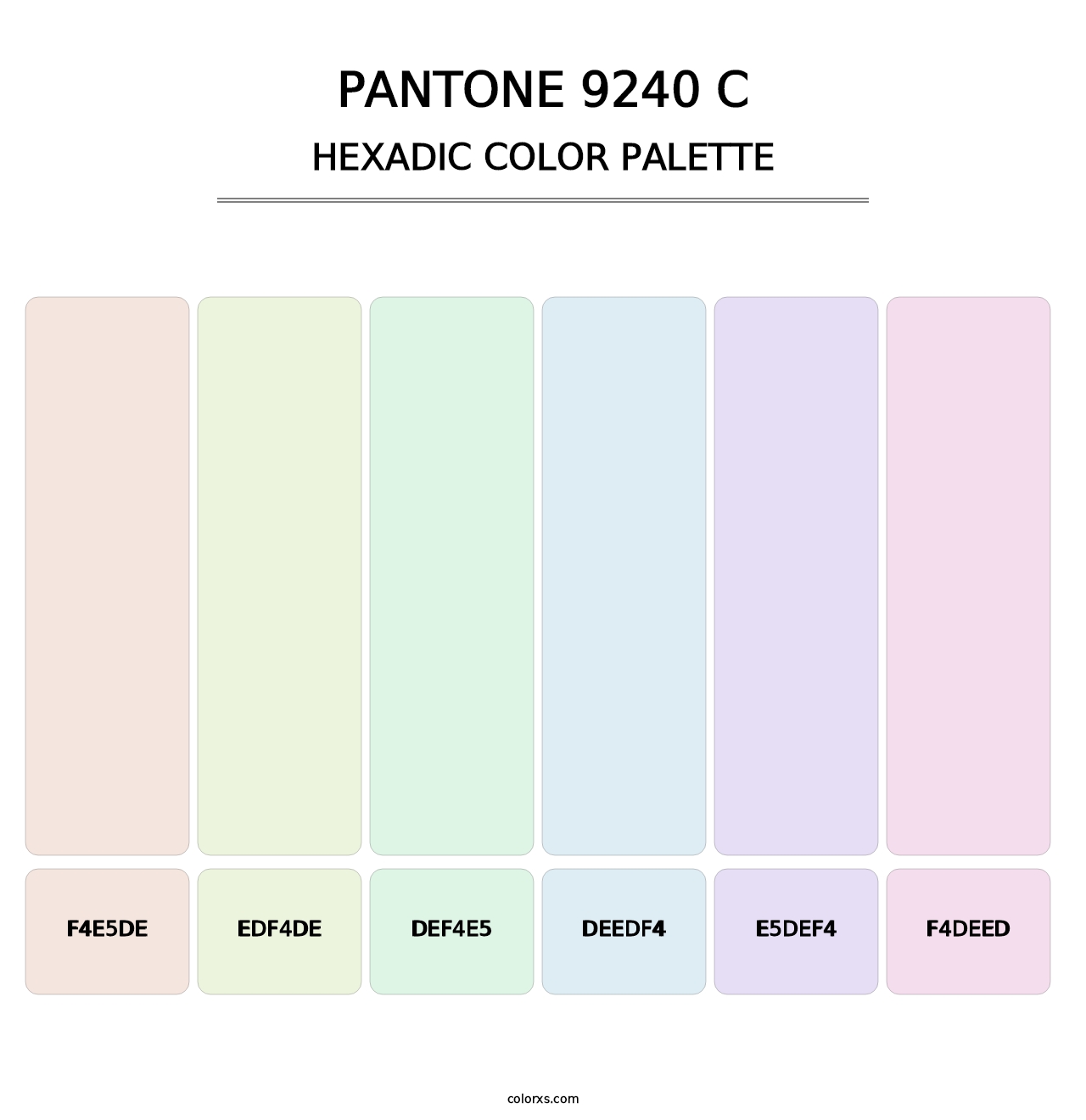PANTONE 9240 C - Hexadic Color Palette