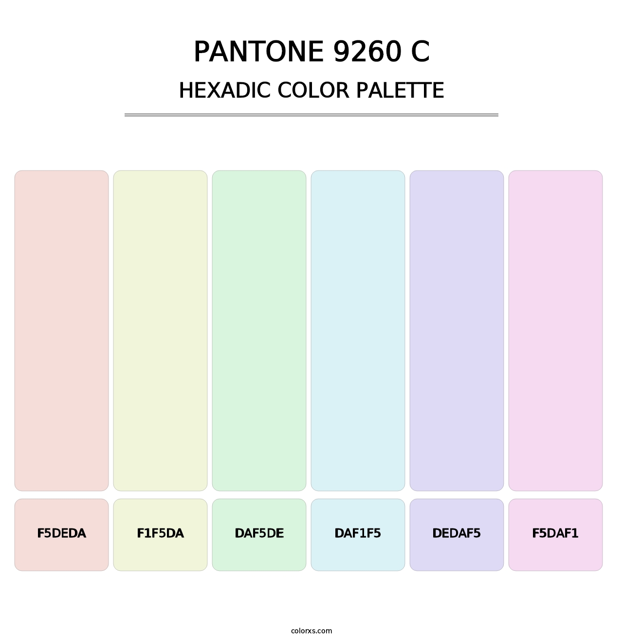 PANTONE 9260 C - Hexadic Color Palette