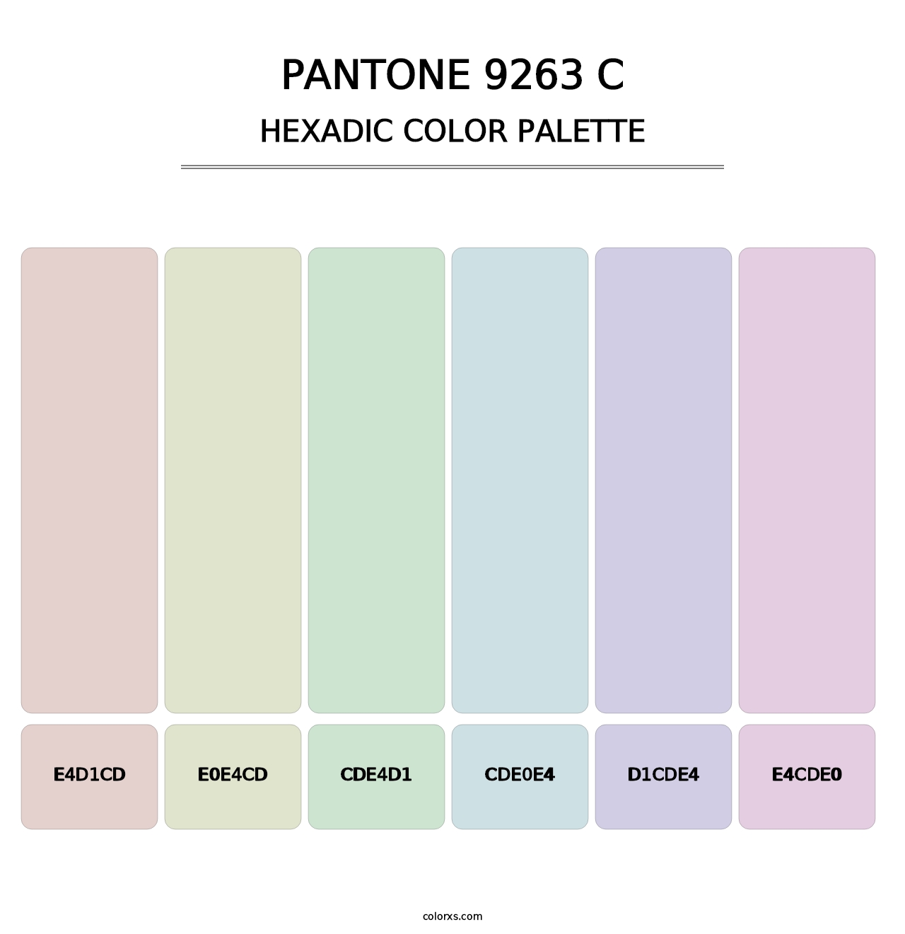 PANTONE 9263 C - Hexadic Color Palette