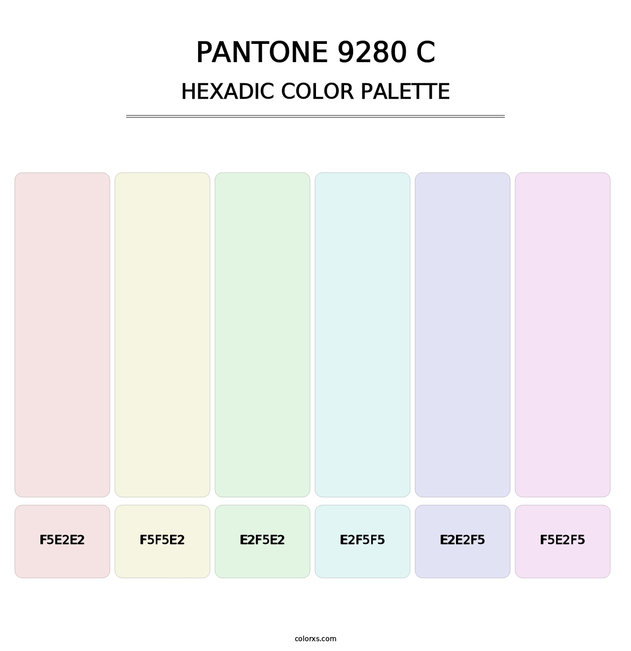 PANTONE 9280 C - Hexadic Color Palette