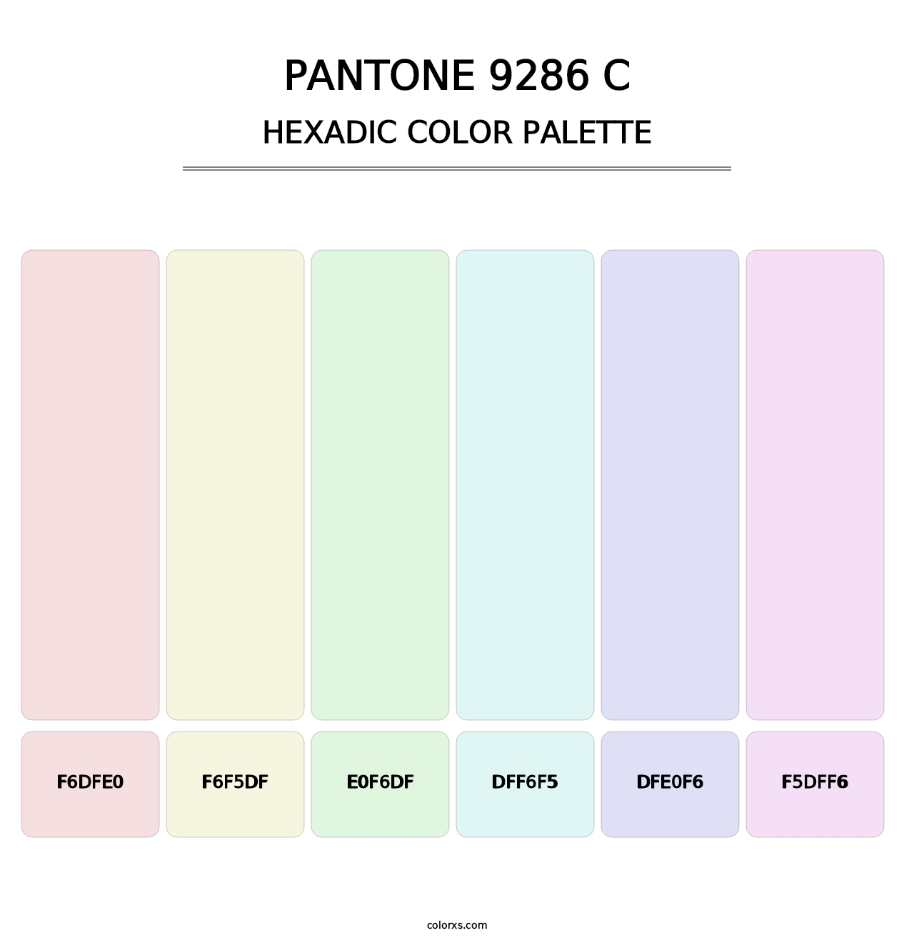PANTONE 9286 C - Hexadic Color Palette
