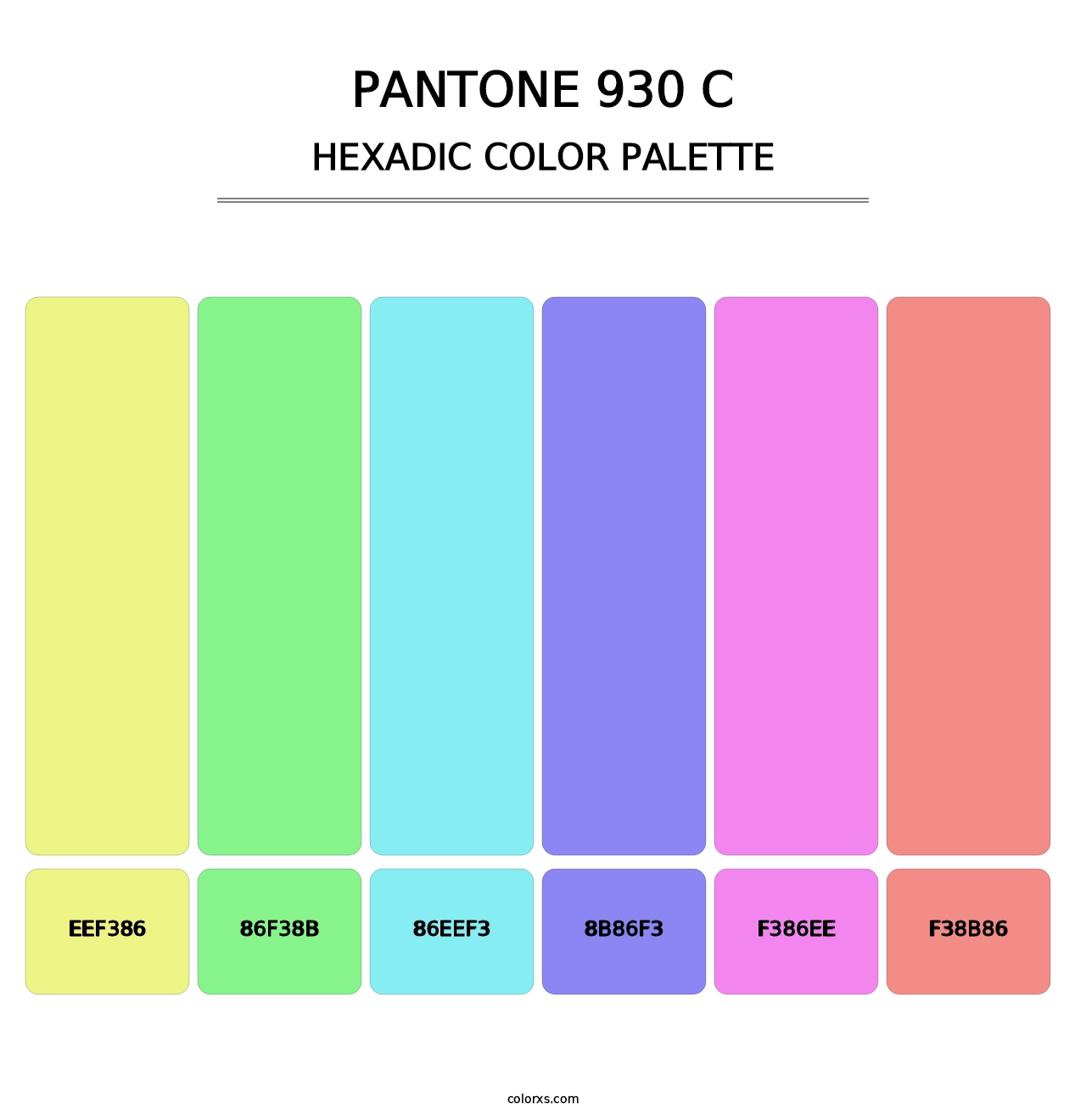 PANTONE 930 C - Hexadic Color Palette