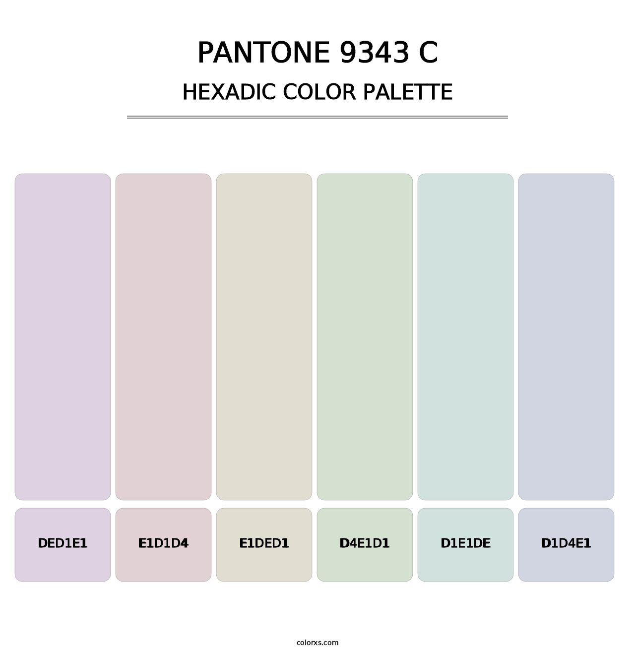 PANTONE 9343 C - Hexadic Color Palette