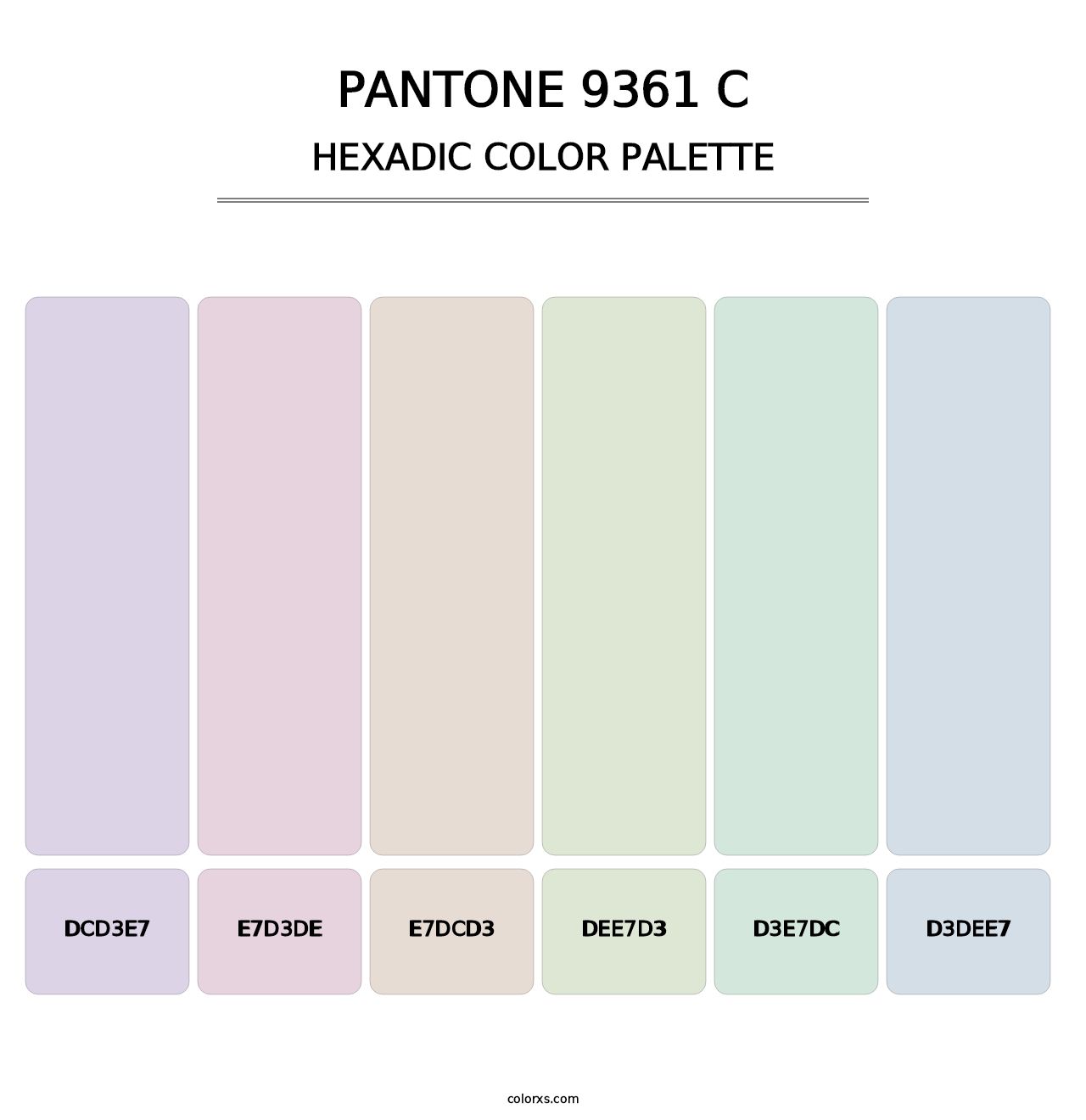 PANTONE 9361 C - Hexadic Color Palette