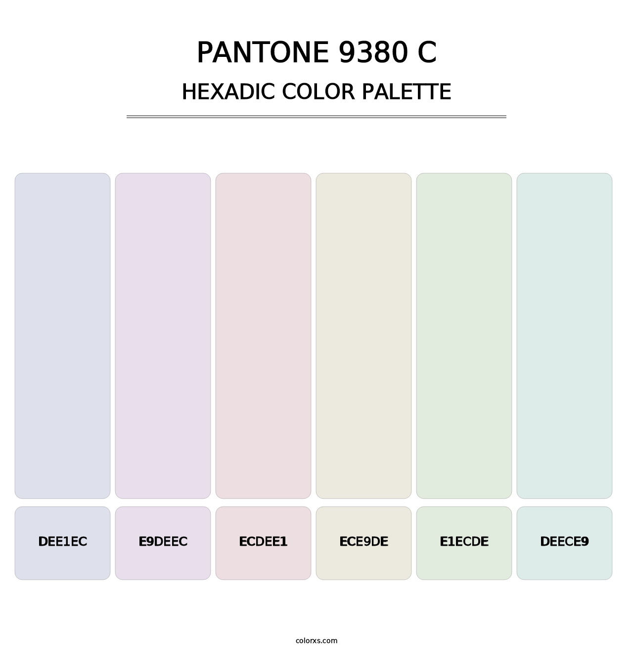 PANTONE 9380 C - Hexadic Color Palette