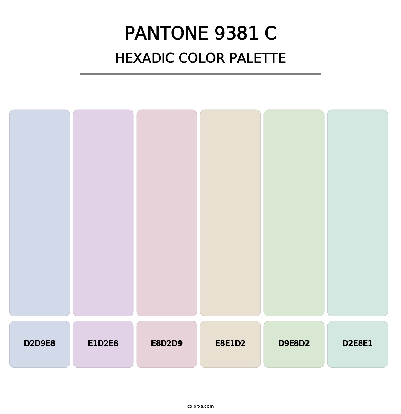 PANTONE 9381 C - Hexadic Color Palette