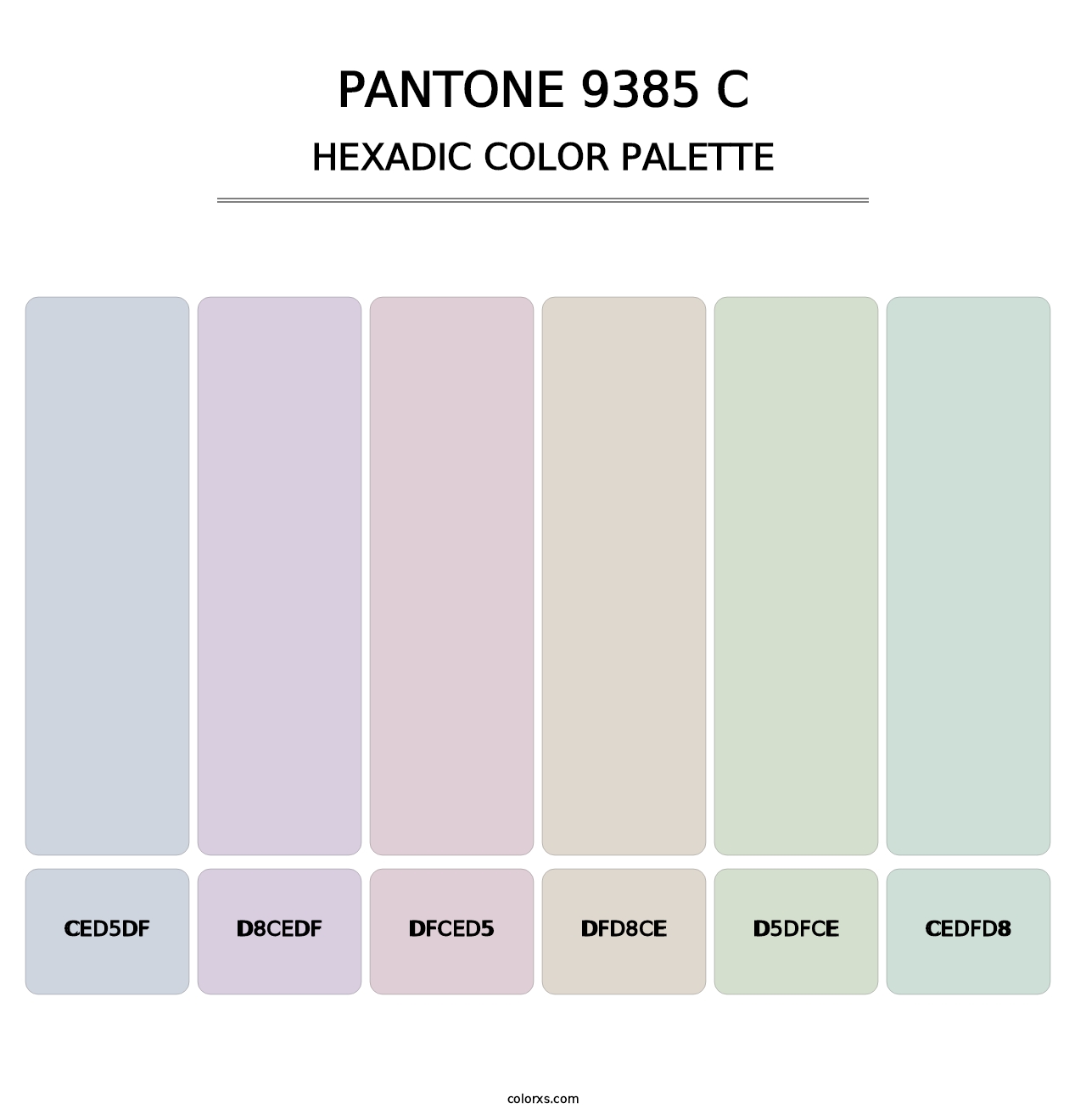 PANTONE 9385 C - Hexadic Color Palette