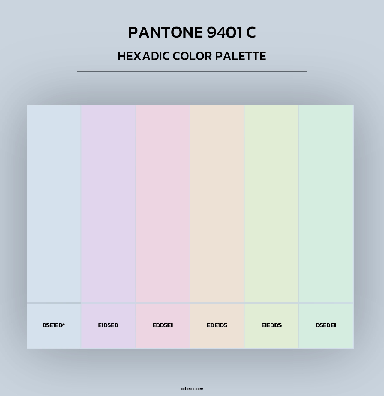 PANTONE 9401 C - Hexadic Color Palette