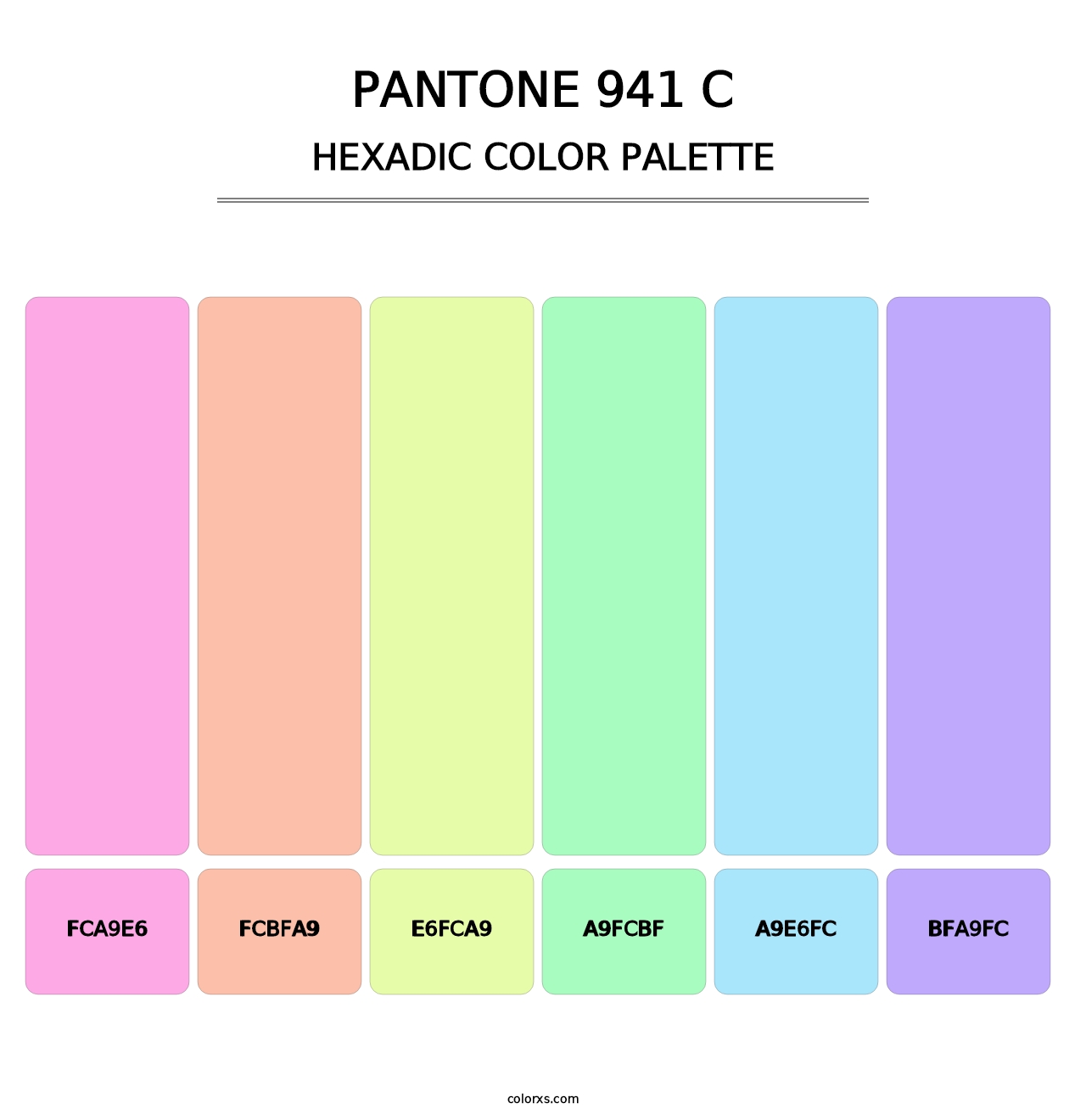 PANTONE 941 C - Hexadic Color Palette
