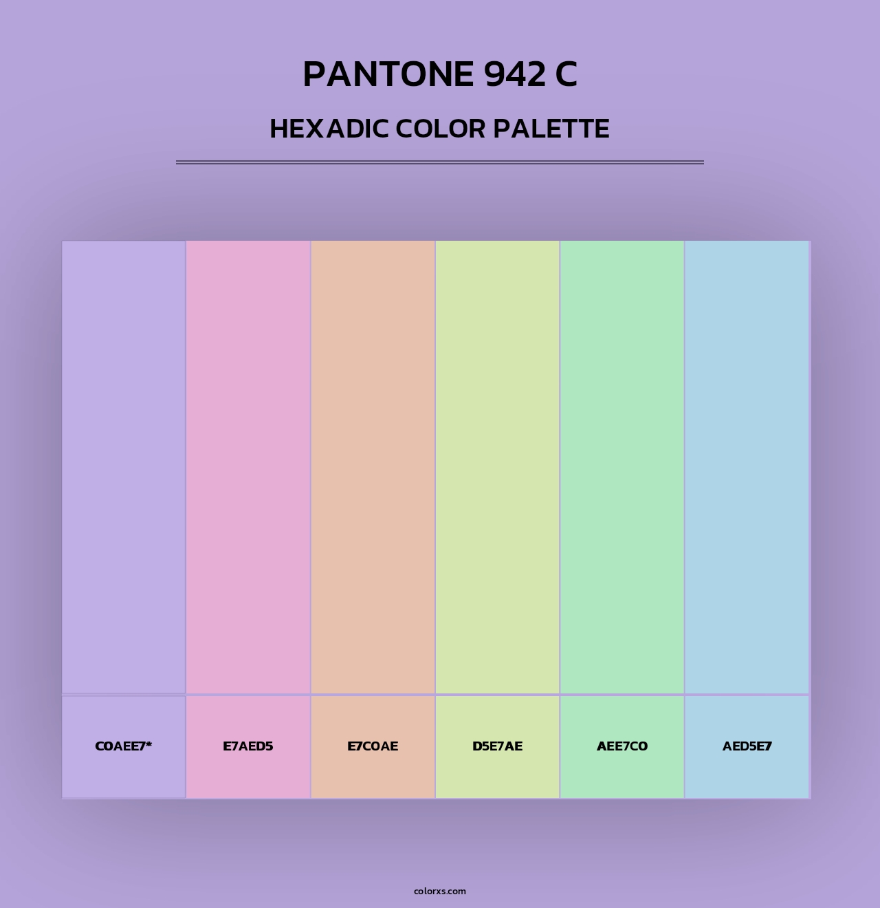 PANTONE 942 C - Hexadic Color Palette