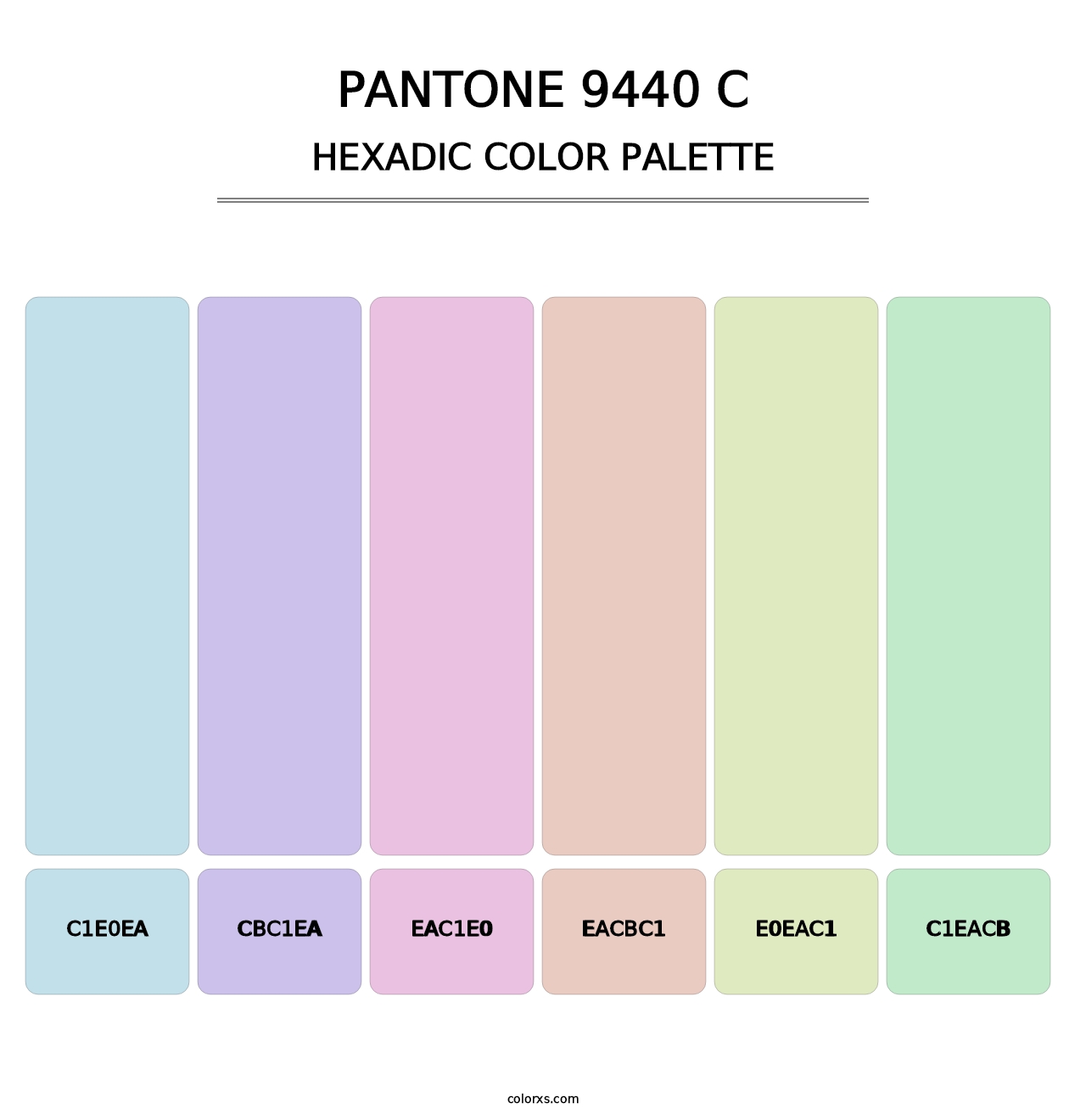 PANTONE 9440 C - Hexadic Color Palette