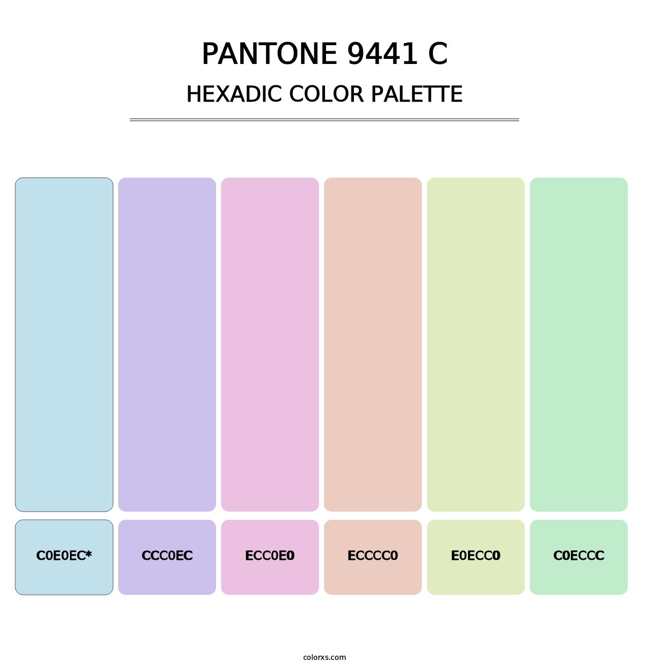 PANTONE 9441 C - Hexadic Color Palette