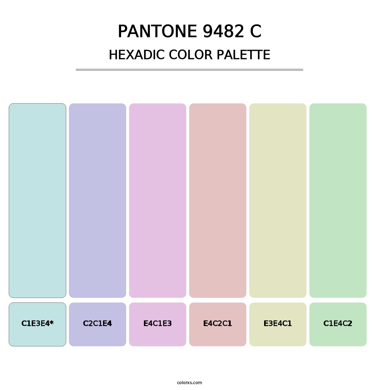 PANTONE 9482 C - Hexadic Color Palette