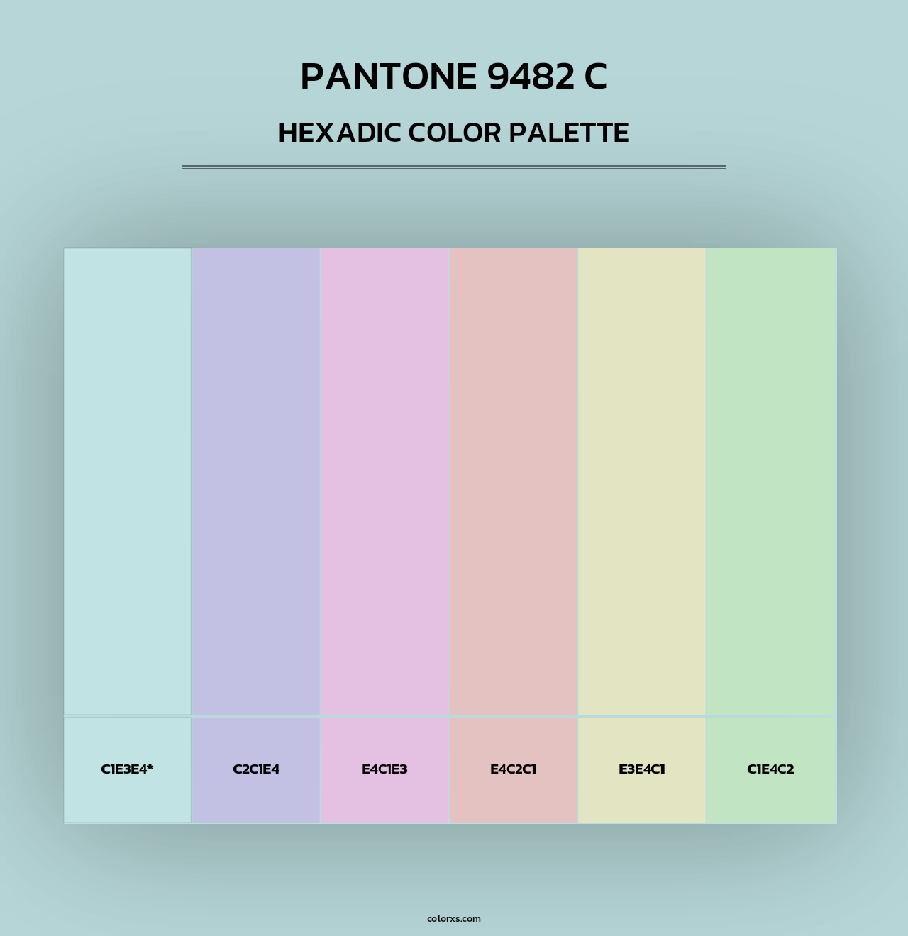 PANTONE 9482 C - Hexadic Color Palette