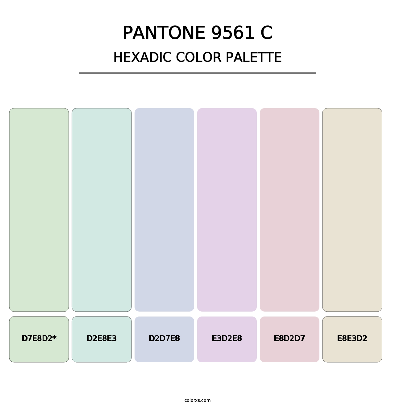 PANTONE 9561 C - Hexadic Color Palette