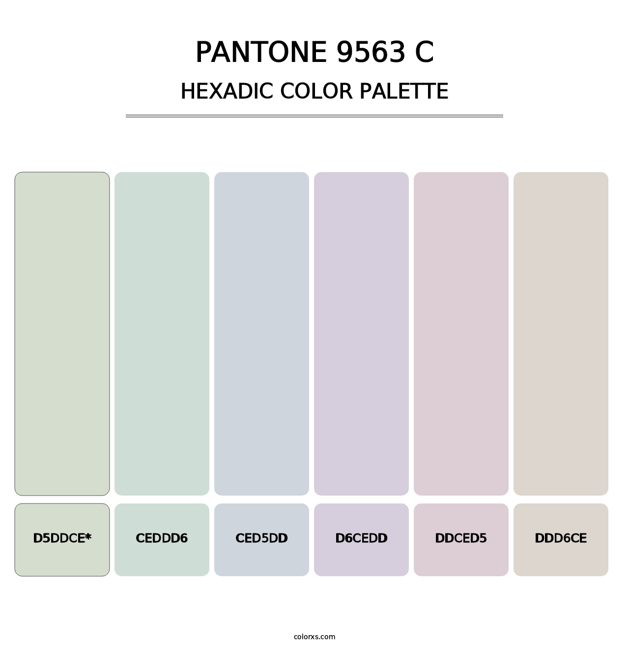 PANTONE 9563 C - Hexadic Color Palette