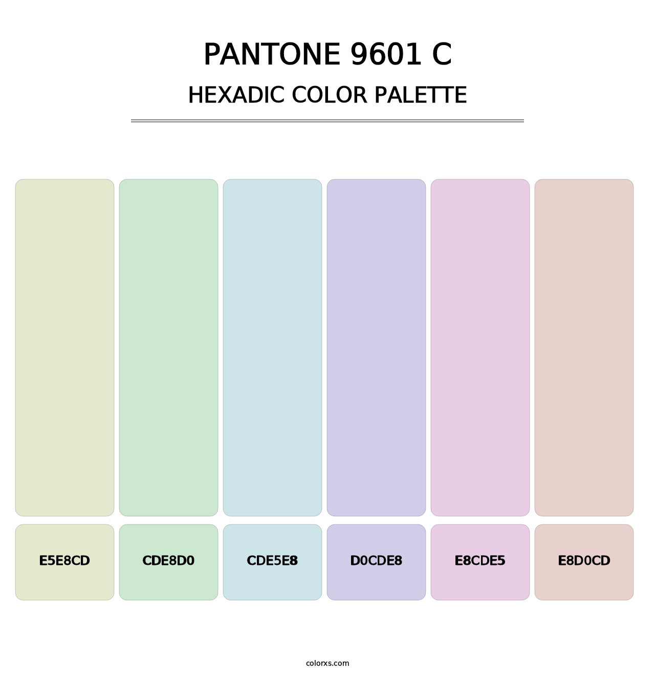 PANTONE 9601 C - Hexadic Color Palette