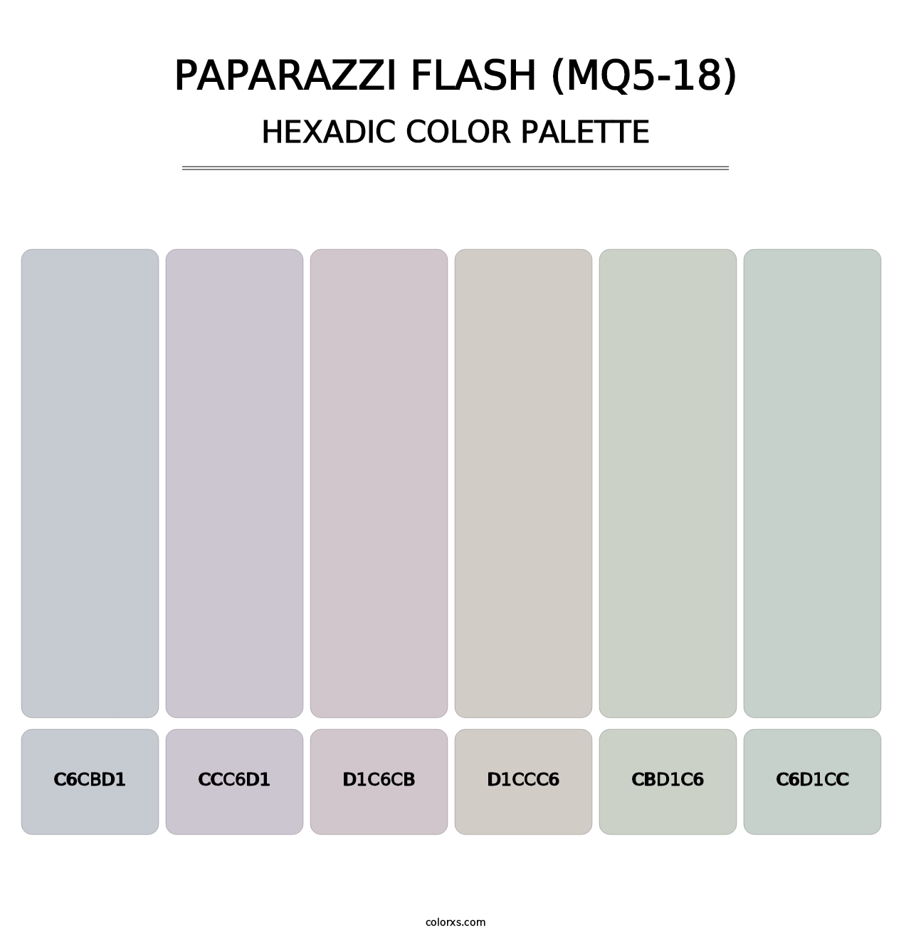 Paparazzi Flash (MQ5-18) - Hexadic Color Palette