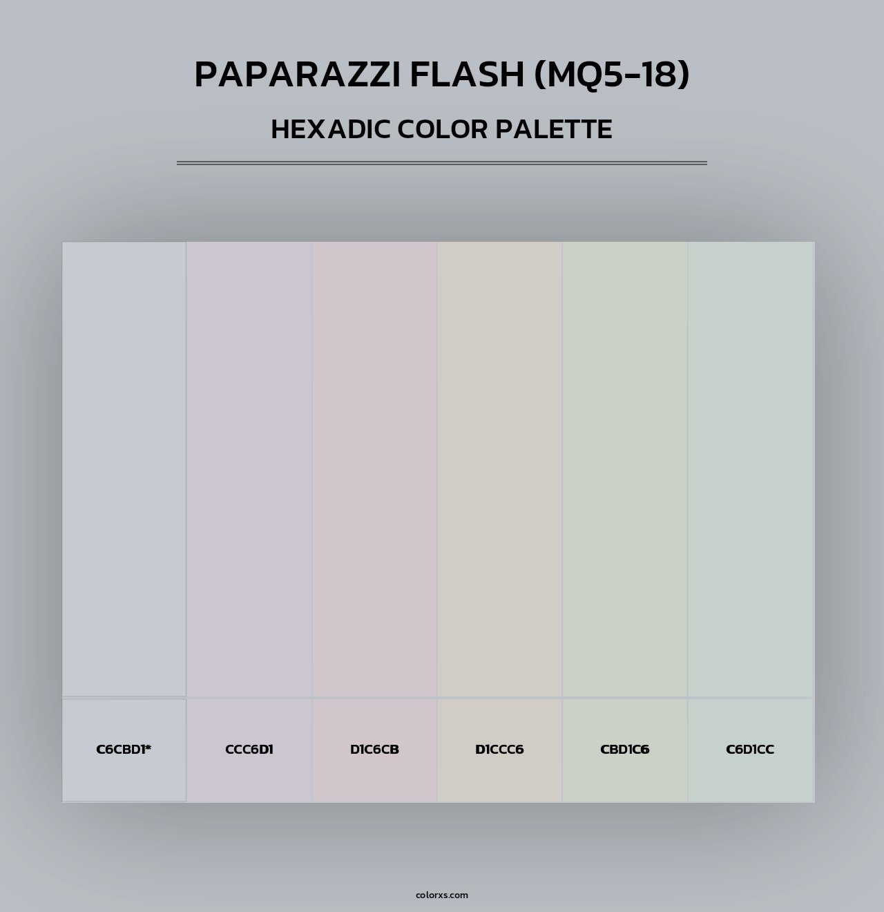 Paparazzi Flash (MQ5-18) - Hexadic Color Palette
