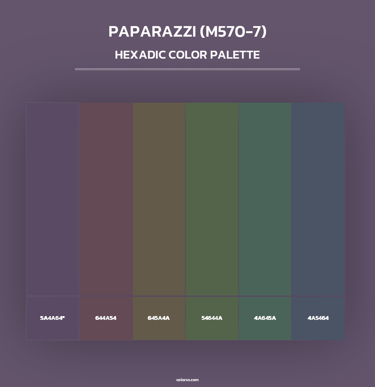 Paparazzi (M570-7) - Hexadic Color Palette