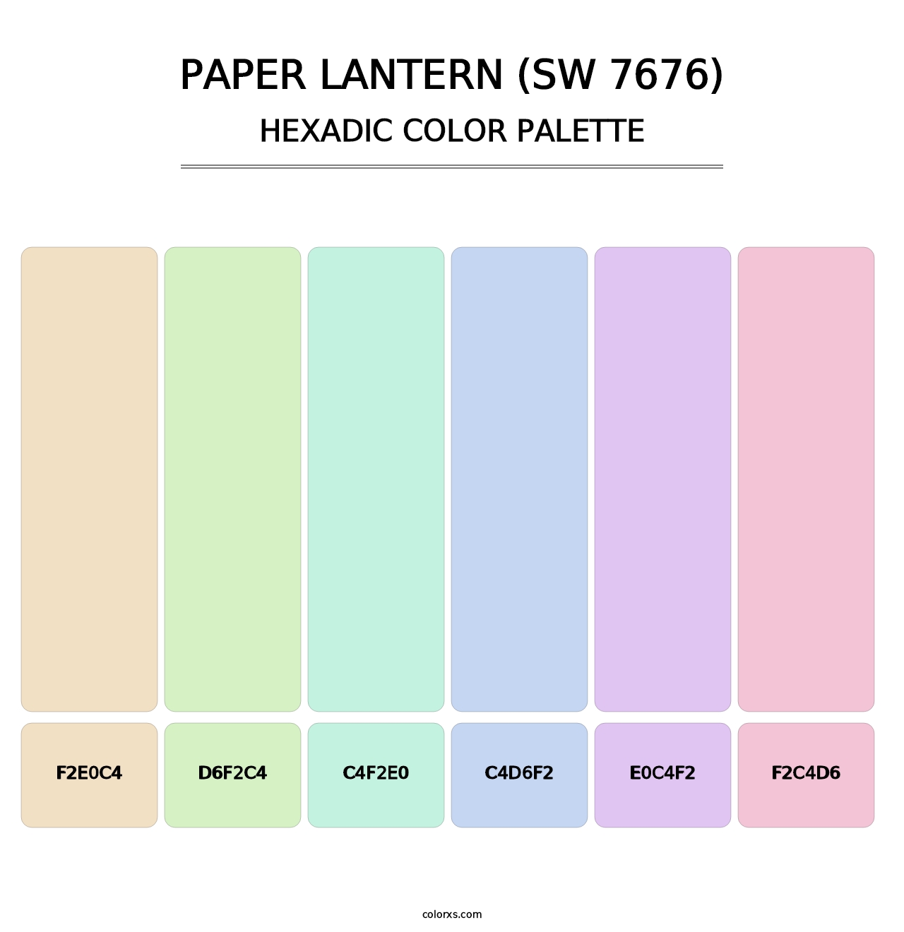 Paper Lantern (SW 7676) - Hexadic Color Palette