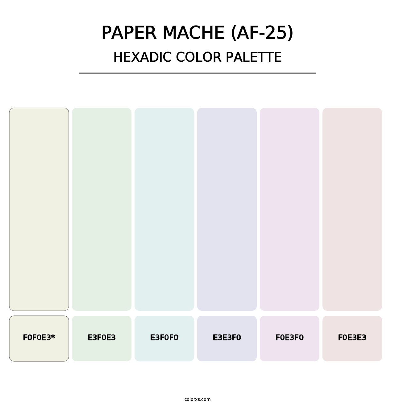 Paper Mache (AF-25) - Hexadic Color Palette
