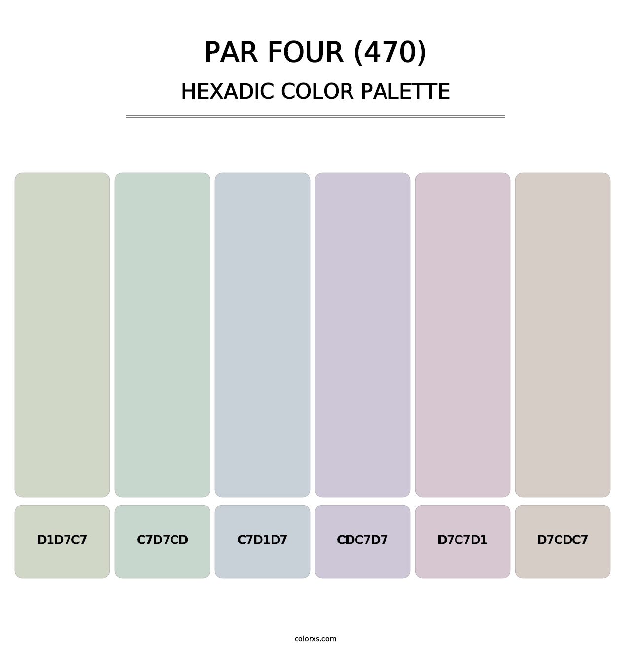 Par Four (470) - Hexadic Color Palette