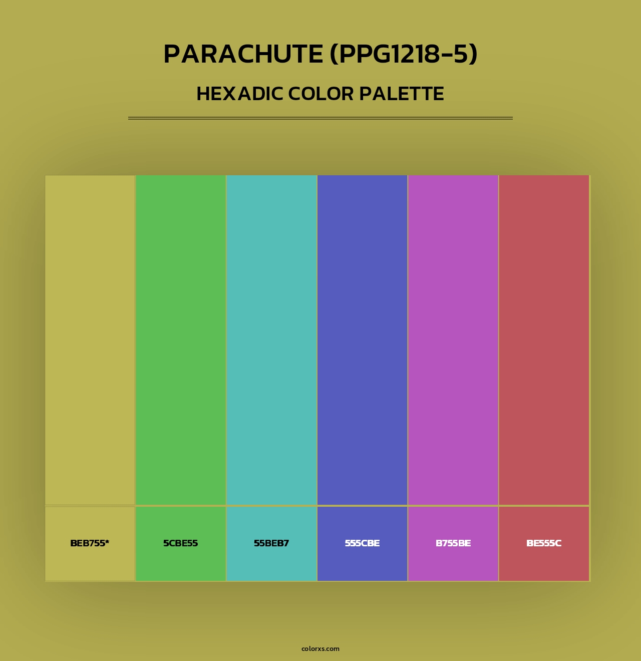 Parachute (PPG1218-5) - Hexadic Color Palette