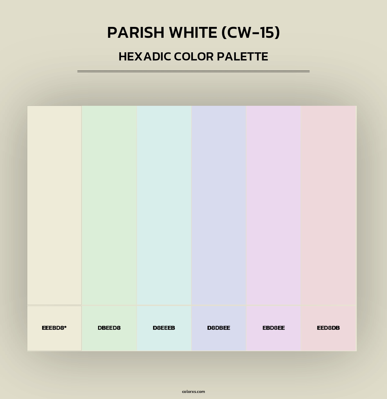 Parish White (CW-15) - Hexadic Color Palette